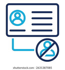 De Identification Icon Element For Design