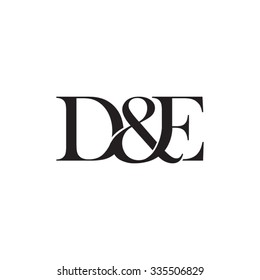 De Initial Logo Ampersand Monogram Logo Stock Vector (Royalty Free ...