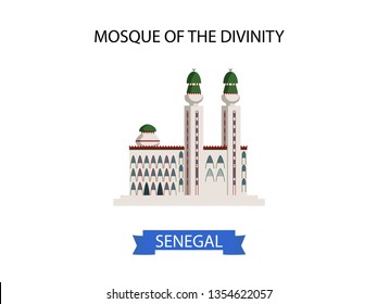 The Mosquée de la divinité is one of the five mosques most remarkable in Islam it is located in Dakar precisely in Ouakam, on the West Corniche, bordering the Atlantic Ocean. It is an icon of Senegal.