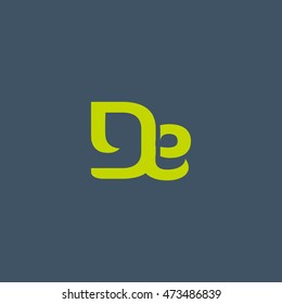 DE Letter logo