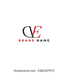 DE letter logo creative design with vector graphic DE simple and modern logo