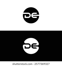 DE letter logo creative design with vector graphic DE simple and modern logo
