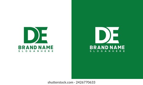 DE Letter Logo Design, DE icon Brand identity Design Monogram Logo ED