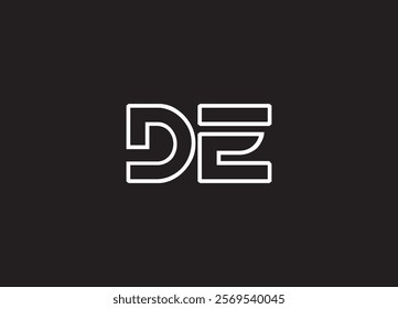 DE Letter Logo Design AND INITIAL LOGO
