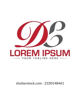 DE letter logo design modern logo design