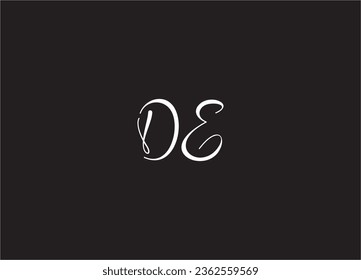 DE Letter Logo Design And Monogram Logo