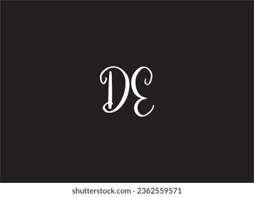 DE Letter Logo Design And Monogram Logo