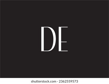 DE Letter Logo Design And Monogram Logo