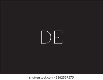 DE Letter Logo Design And Monogram Logo