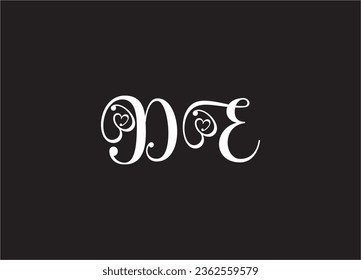 DE Letter Logo Design And Monogram Logo