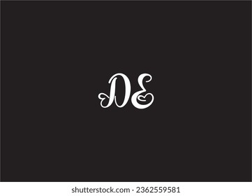 DE Letter Logo Design And Monogram Logo