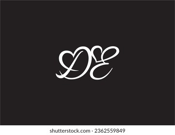 DE Letter Logo Design And Monogram Logo