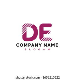 DE Letter Logo Design. DE letter logo Vector Illustration - Vector