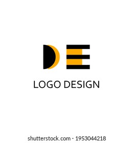 de letter für einfaches logo design