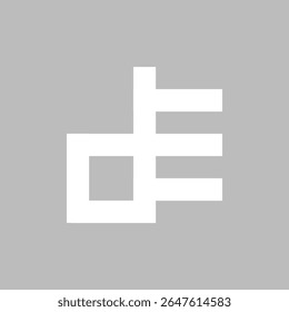 LETRA DE VETORIAL LOGOTIPO QUADRADO EXCLUSIVO