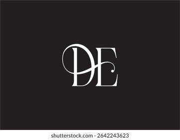 DE Logo Design Creative and Modern Logo Design