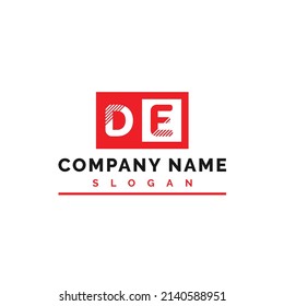 DE Logo Design. DE Letter Logo Vector Illustration - Vector