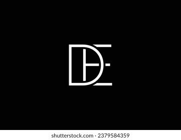 DE logo design and monogram logo