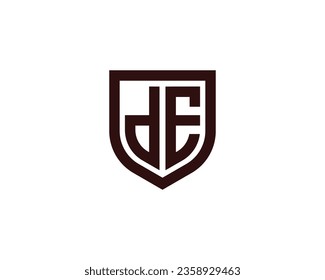 DE logo design vector template