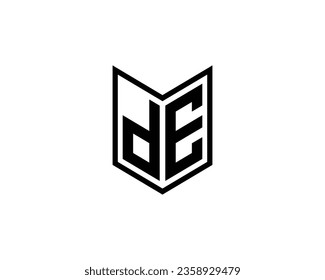 DE logo design vector template