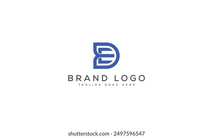 DE logo design vector template design for brand