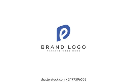 DE logo design vector template design for brand