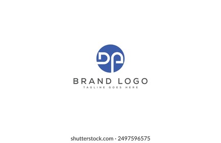 DE logo design vector template design for brand