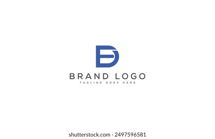 DE logo design vector template design for brand