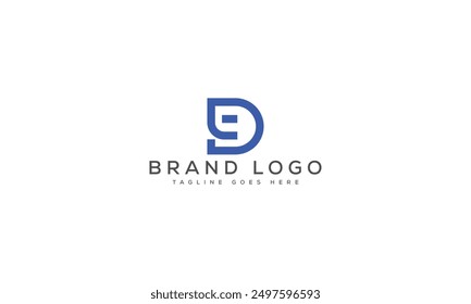 DE logo design vector template design for brand