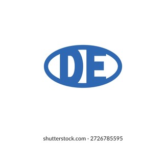 DE Logo Design vector template. de