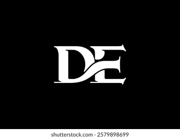 DE logo desing and monogram logo