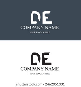 DE logo initial letter luxury royal logo. template symbol. modern golden luxury logo. abstract monogram vector letter mark brand fashion. icon  business monogram boutique font Clothing minimalist.