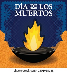 "Día de los Muertos" (Day Of The Dead in Spanish) - Copy Space Composition