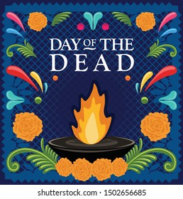 Día de los Muertos (Day Of The Dead in Spanish) - Copy Space Composition