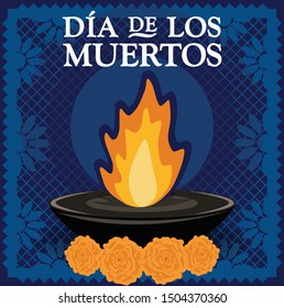"Día de los Muertos" (Day Of The Dead in Spanish) - Copy Space Composition