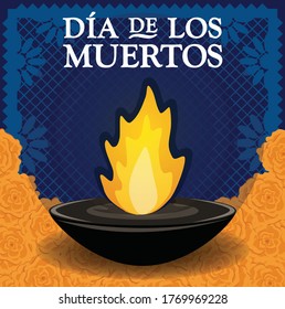 "Día de los Muertos" (Day Of The Dead in Spanish) - Copy Space Composition