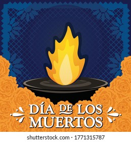 "Día de los Muertos" (Day Of The Dead in Spanish) - Copy Space Composition