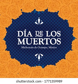 "Día de los Muertos" (Day Of The Dead in Spanish) - Copy Space Composition