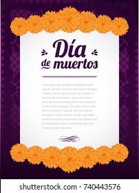 Día de Muertos (Day Of The Dead in Spanish) Letter Composition - Copy Space