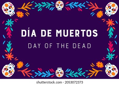 día de muertos. day of the dead. vector background