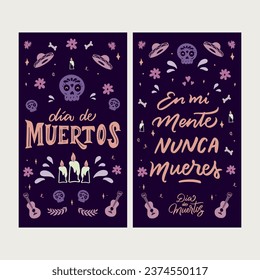 Día de Muertos Tarjeta Imprimitiv