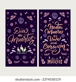 Día de Muertos Tarjeta Imprimitiv