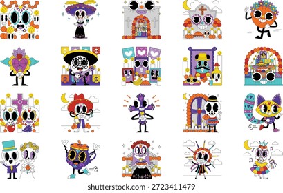 Día de Muertos e ilustrações de tradição