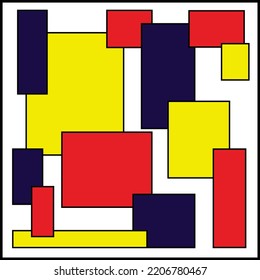 de stijl art for backgrounds and wall hanging and for decorative purpose