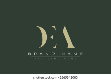 DEA abstract letter logo design. This logo is designed by three abstract letters.