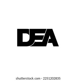 DEA letter monogram logo design vector
