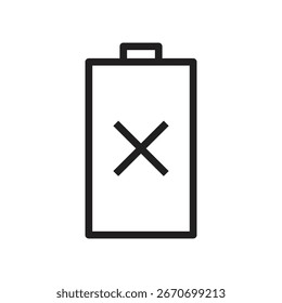 Elemento de diseño de contorno de batería muerto