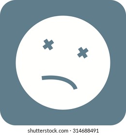 Dead, body, death icon vector image. Can also be used for emotions and halloween. Suitable for mobile apps, web apps and print media.