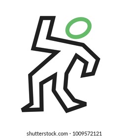 Dead body icon