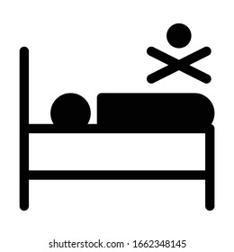 Dead Body Icon Medical Vector